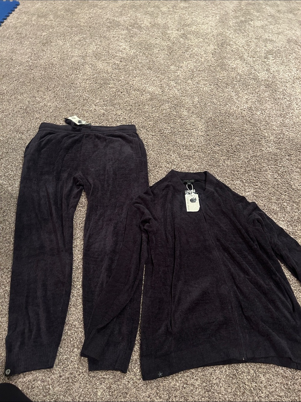 Barefoot Dreams Black Kids Two-Piece Pajama Set